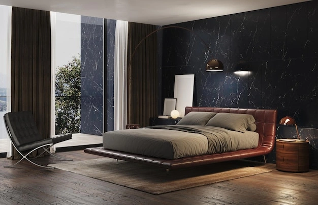 Fenton Carbon Grey bedroom 3