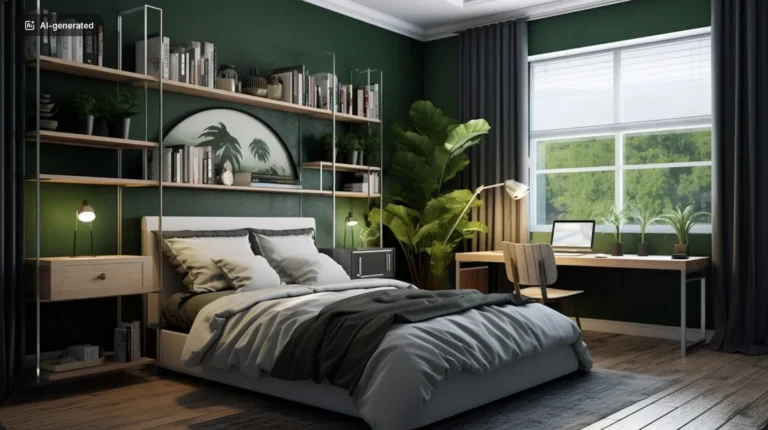 Oslo Kumbu Green Bedroom 1