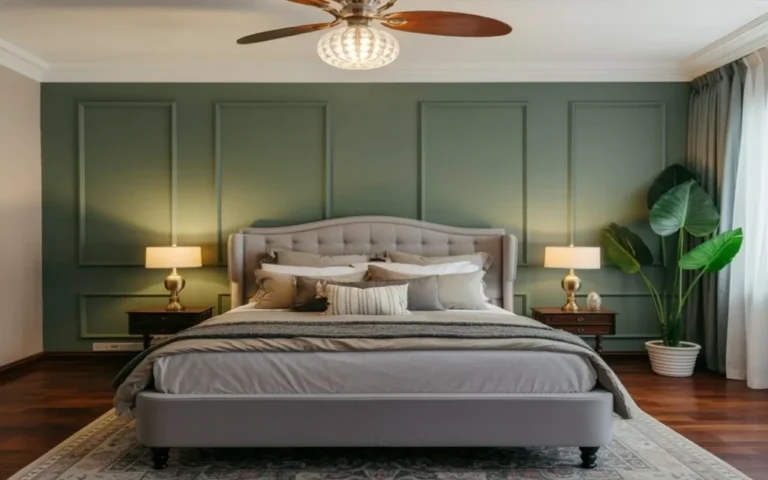 Oslo Kumbu Green Bedroom 2